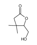 5-(hydroxymethyl)-4,4-dimethyloxolan-2-one结构式