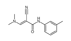2-cyano-3-dimethylamino-N-(m-tolyl)acrylamide结构式