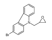 3-bromo-9-(oxiran-2-ylmethyl)carbazole结构式