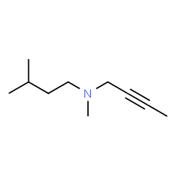 2-Butyn-1-amine,N-methyl-N-(3-methylbutyl)-(9CI)结构式