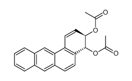 (-)-trans-(3R,4R)-3,4-diacetoxy-3,4-dihydrobenz[a]anthracene结构式