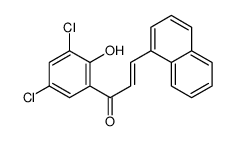 1-(3,5-dichloro-2-hydroxyphenyl)-3-naphthalen-1-ylprop-2-en-1-one结构式