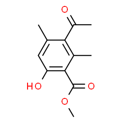 Benzoic acid, 3-acetyl-6-hydroxy-2,4-dimethyl-, methyl ester (9CI)结构式