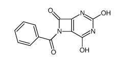 7-benzoyl-2,4,7-triazabicyclo[4.2.0]oct-1(6)-ene-3,5,8-trione结构式