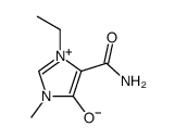 4-carbamoyl-3-ethyl-1-methylimidazolium-5-olate结构式