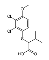 2-(2,3-dichloro-4-methoxyphenyl)sulfanyl-3-methylbutanoic acid Structure
