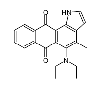 4-methyl-5-diethylaminonaphtho[2,3-g]indole-6,11-dione结构式