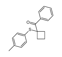 [1-(4-methylphenyl)sulfanylcyclobutyl]-phenylmethanone Structure