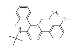 N-(2-Amino-ethyl)-N-[tert-butylcarbamoyl-(2-iodo-phenyl)-methyl]-3-methoxy-benzamide Structure