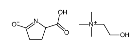 (2-hydroxyethyl)trimethylammonium 5-oxo-DL-prolinate Structure