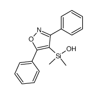 3,5-diphenyl-4-(dimethylhydroxysilyl)isoxazole Structure