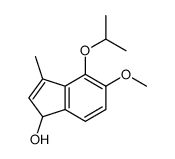 5-methoxy-3-methyl-4-propan-2-yloxy-1H-inden-1-ol Structure