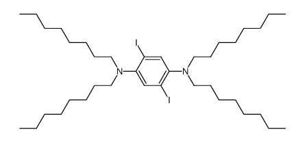 N,N,N',N'-tetraoctyl-2,5-diiodo-1,4-phenylenediamine结构式