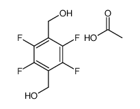 acetic acid,[2,3,5,6-tetrafluoro-4-(hydroxymethyl)phenyl]methanol结构式