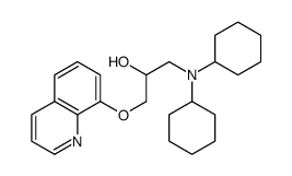 1-(dicyclohexylamino)-3-quinolin-8-yloxypropan-2-ol Structure