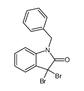 1-benzyl-3,3-dibromo-indolin-2-one Structure