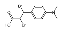 2,3-dibromo-3-(4-(dimethylamino)phenyl)propanoic acid Structure