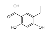 5-ethyl-2,4-dihydroxy-benzoic acid Structure