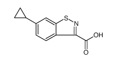 6-Cyclopropylbenzo[d]isothiazole-3-carboxylic acid structure