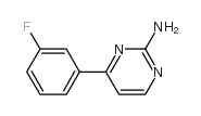 4-(3-fluorophenyl)pyrimidin-2-amine structure