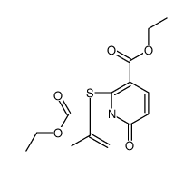 Diethyl 8-(1-methylethenyl)-2-oxo-7-thia-1-azabicyclo[4.2.0]octa-3,5-diene-5,8-dicarboxylate结构式