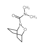 N,N-dimethyl-7-oxa-8-azabicyclo[2.2.2]octane-8-carboxamide结构式