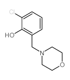 2-chloro-6-(morpholin-4-ylmethyl)phenol Structure