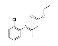 ethyl (E)-3-((2-chlorophenyl)imino)butanoate Structure