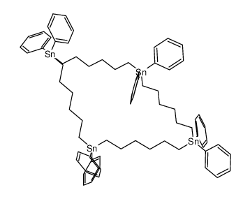 1,1,8,8,15,15,22,22-octaphenyl-1,8,15,22-tetrastannacyclooctacosane结构式