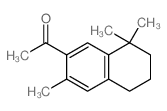 1-(3,8,8-trimethyltetralin-2-yl)ethanone结构式