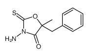 3-amino-5-benzyl-5-methyl-2-sulfanylidene-1,3-oxazolidin-4-one Structure