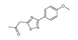 1-[3-(4-methoxyphenyl)-1,2,4-thiadiazol-5-yl]propan-2-one Structure