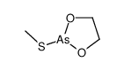 2-methylsulfanyl-1,3,2-dioxarsolane结构式