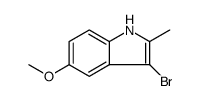 1H-Indole, 3-bromo-5-methoxy-2-methyl结构式