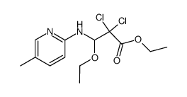 2,2-dichloro-3-ethoxy-3-(5-methyl-2-pyridylamino)propionate结构式