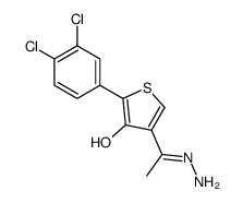 2-(3,4-dichlorophenyl)-4-ethanehydrazonoylthiophen-3-ol Structure