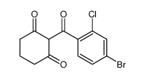 2-(4-bromo-2-chlorobenzoyl)cyclohexane-1,3-dione Structure