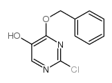 4-benzyloxy-2-chloro-pyrimidin-5-ol structure