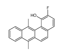 2-fluoro-7,12-dimethylbenzo[a]anthracen-1-ol结构式