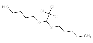 Pentane,1-[[2,2,2-trichloro-1-(pentylthio)ethyl]thio]- structure