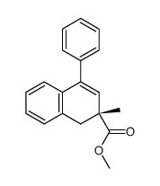 (R)-2-methyl-2-carbomethoxy-4-phenyl-1,2-dihydronaphthalene结构式