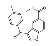 methyl 3-(4-methylbenzoyl)-1-benzofuran-5-carboxylate Structure