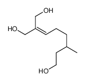 2-(hydroxymethyl)-6-methyloct-2-ene-1,8-diol结构式