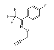 2-[[2,2,2-trifluoro-1-(4-fluorophenyl)ethylidene]amino]oxyacetonitrile结构式