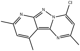 4-chloro-2,8,10-trimethylpyrido[2',3':3,4]pyrazolo[1,5-a]pyrimidine Structure