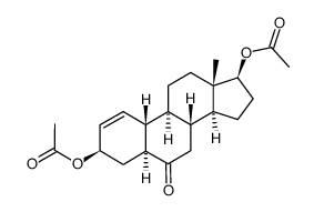 3β,17β-diacetoxy-6-oxo-19-nor-5α-androst-1-ene Structure