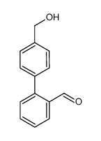4′-(hydroxymethyl)biphenyl-2-carbaldehyde结构式