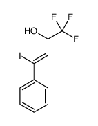 1,1,1-trifluoro-4-iodo-4-phenylbut-3-en-2-ol结构式