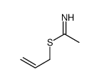 prop-2-enyl ethanimidothioate结构式