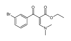 Benzenepropanoic acid, 3-bromo-α-[(dimethylamino)methylene]-β-oxo-, ethyl ester Structure